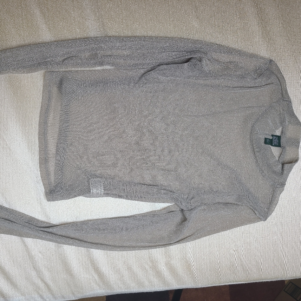 Forever 21 sheer Grey longsleeve